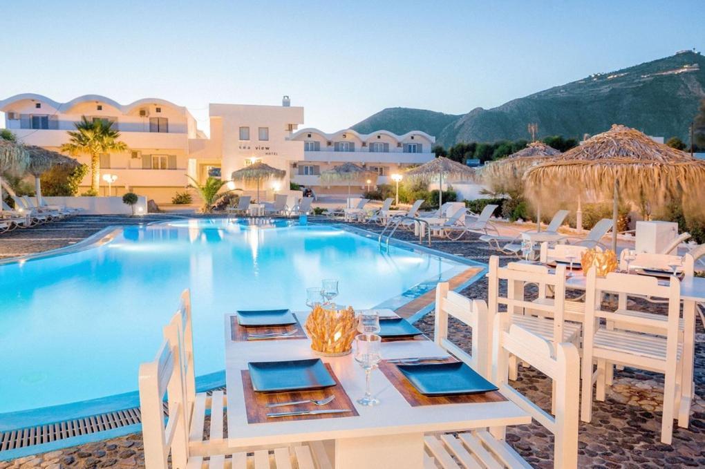 Sea View Beach Hotel (Adults Only) 페리볼로스 외부 사진